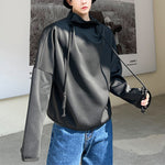 Solid Color Pullover Half Turtleneck Sweater
