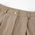 Solid ColorTwo-piece Slim Fit Sleeveless Vest Wide Leg Pants Set