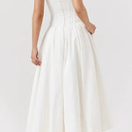 Milady strapless Midi Dress