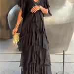 Brittany | Elegant V-Neck Long Dress