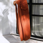 Open Front Drop Shoulder Pocketed Long Sweater Cardigan