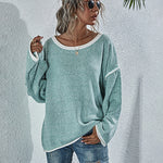 Oversized Soft Knit Long Batwing Sleeve Pullover Sweater Tunic Outfit Tops