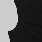 Bodycon Sleeveless Hollow Pleated Solid Color Split-Joint Mock Neck Maxi Dresses