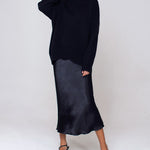 Turtleneck Loose Long Sleeve Knitted Pullover Sweater Tops