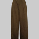 Loose Wide Leg Solid Color Split-Joint Pants Trousers