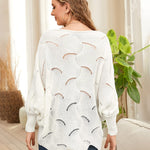 Plus Size Loose Hollow Knitwear Sweater