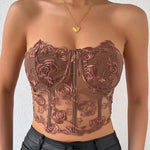 Floral Lace Corset Top