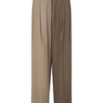 Girl Boss Avant-garde Contrast Colors Lapel Boyfriend Blazer and Pocketed Wide Leg Pants Set