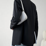Nadorine Casual Blazers Double Breasted Long Sleeve Work Office Blazer Jacket