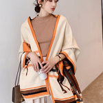 Personality Warm Cartoon Print Shawl&Scarf