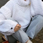 Loose Long Sleeve Turtleneck Sweater