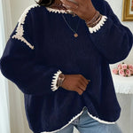 Aveline ��� Soft Patchwork Knit Sweater