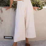 Nadorine Cropped Wide Leg Pants Casual Pants