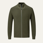 The Richmond Men’s Elegant Merino Wool Zip Up Cardigan