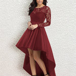 Nadorine Women's Asymmetrical Lace Bridesmaid Dress