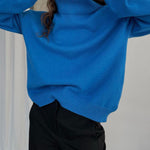 Turtleneck Loose Long Sleeve Knitted Pullover Sweater Tops