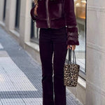 Short vintage fur coat