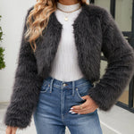 Faux Fur Warm Short Jacket Coat