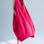 Vintage Losse Casual Boho Chic Swing Maxi Sundress
