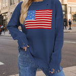 Round Neck Flag Fashion Sweater