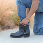 Samuel Reid | Leather Harness Boots For Men