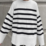 Loose Striped Pullover Sweater