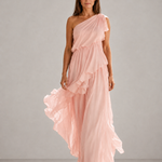 Scarlett | One-Shoulder Ruffle Maxi