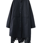 Original Solid Irregularity Hollow Dress