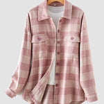 Shirt Jackets Button Down Long Sleeve Collared Shacket Coats