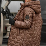 Hortensia | Elegant Quilted Down Jacket with Hood