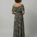 Calen | Off Shoulder Flow Midi Dress