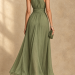 Paula Halter Neck Chiffon Maxi Dress