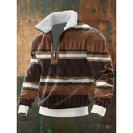 Ethan | Fleece-Lined Zip Turtleneck Sweater