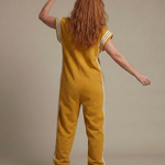 Lark™ | Zip Front Stripe Panel Jumpsuit