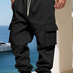 KZZ Men's Loose Fit Fleece Lined Cargo Pants