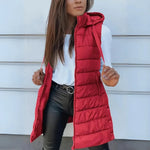 María Fernanda | Casual Sleeveless Hooded Puffer Vest