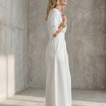 Wanda™ | Cross Front Wide Leg Jumpsuit