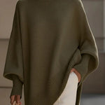 Margovil Crewneck Drop Shoulder Slouchy Pullover Sweater