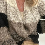 Seasonal Treats Mixed Colours Ballnoon Sleeve Loose Cardigan