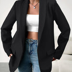 Nadorine Casual Blazers Open Front Long Sleeve Work Office Blazer Jacket