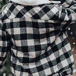 Plaid Fleece Cropped Button Down Jackets