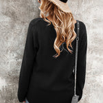 Sexy Hollow V Neck Long Sleeve Sweater