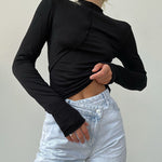 Slim Stretch Long Sleeve Blouses Casual T Shirts Tops