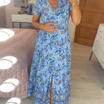 Sabrina | V-Neck Dress with Floral Pattern