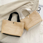 Simple Casual Vacation Weave Bag