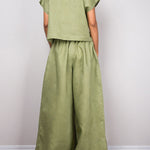 Batwing Sleeves Loose Solid Color Split-Joint V-Neck Blouses&Shirts Tops