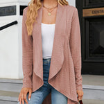 Open Front Cardigan Long Sleeve Knit Sweater Outwear