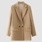 Two Buttons Loose Urban Casual Suit Women's Blazer Jacket