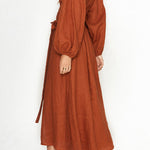 FRONT BUTTONS MULTI-WAY WRAP DRESS