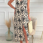 Milta Button Slouchy Dress